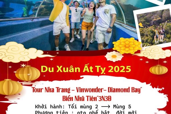 Tour Xuân Ất Tỵ: Nha Trang - Diamon Bay - Vinwonder 3N3Đ